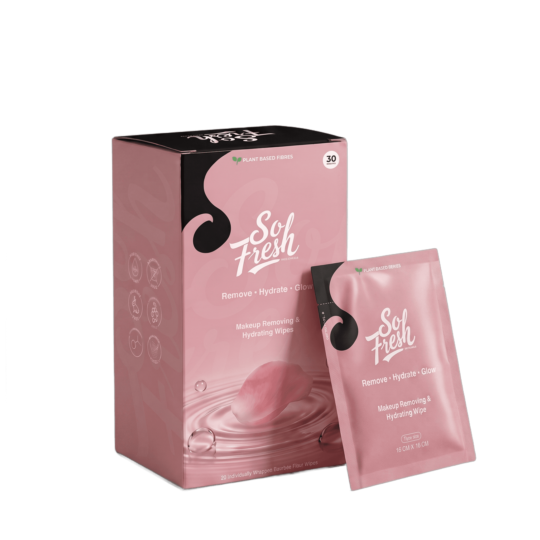 So Fresh Makeup Removal & Hydrating Wipes pack